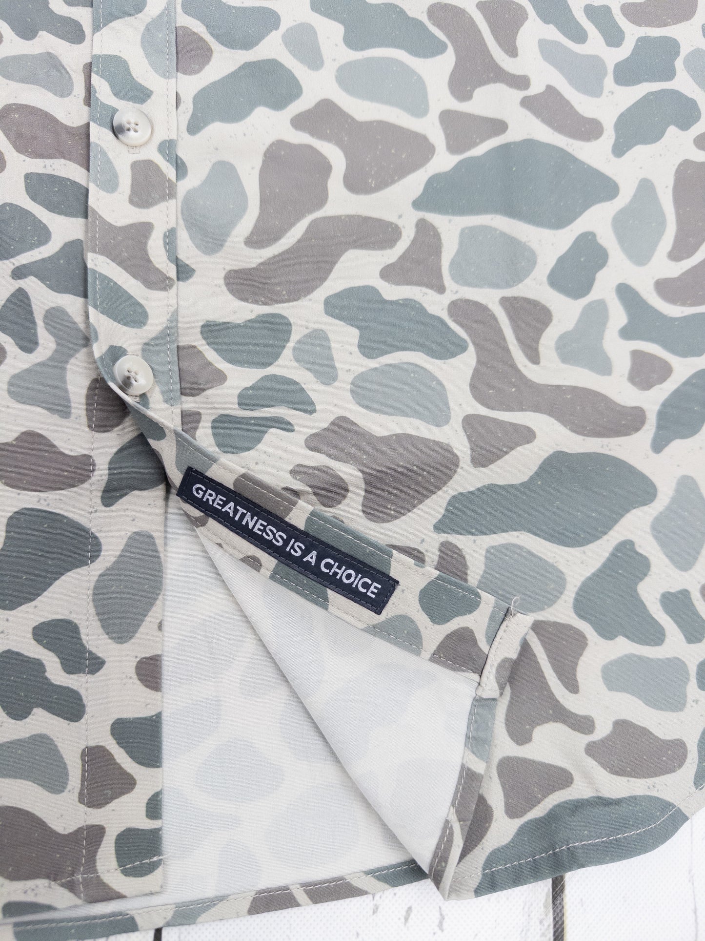 Burlebo Performance Camo Button Up