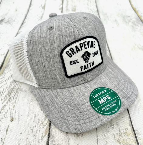 Grey and White Trucker Hat