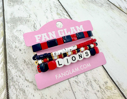 Fan Glam Stackable Bracelets