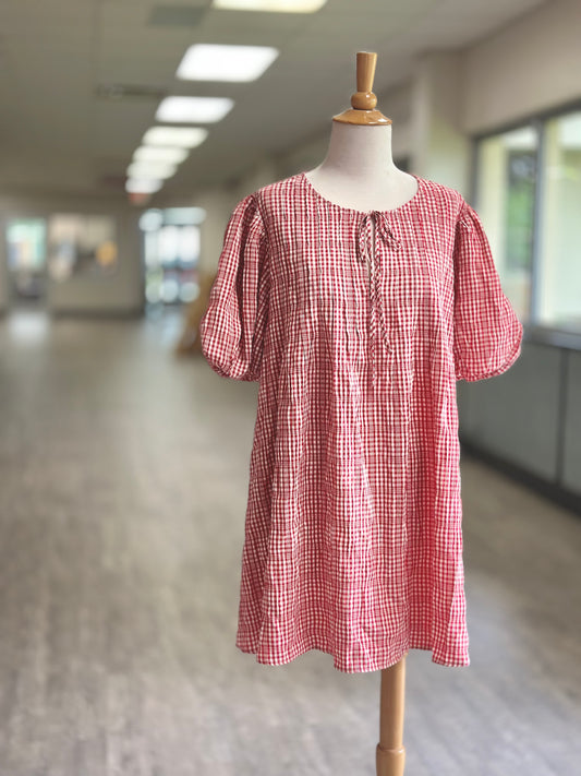 Gingham Game Day Dress