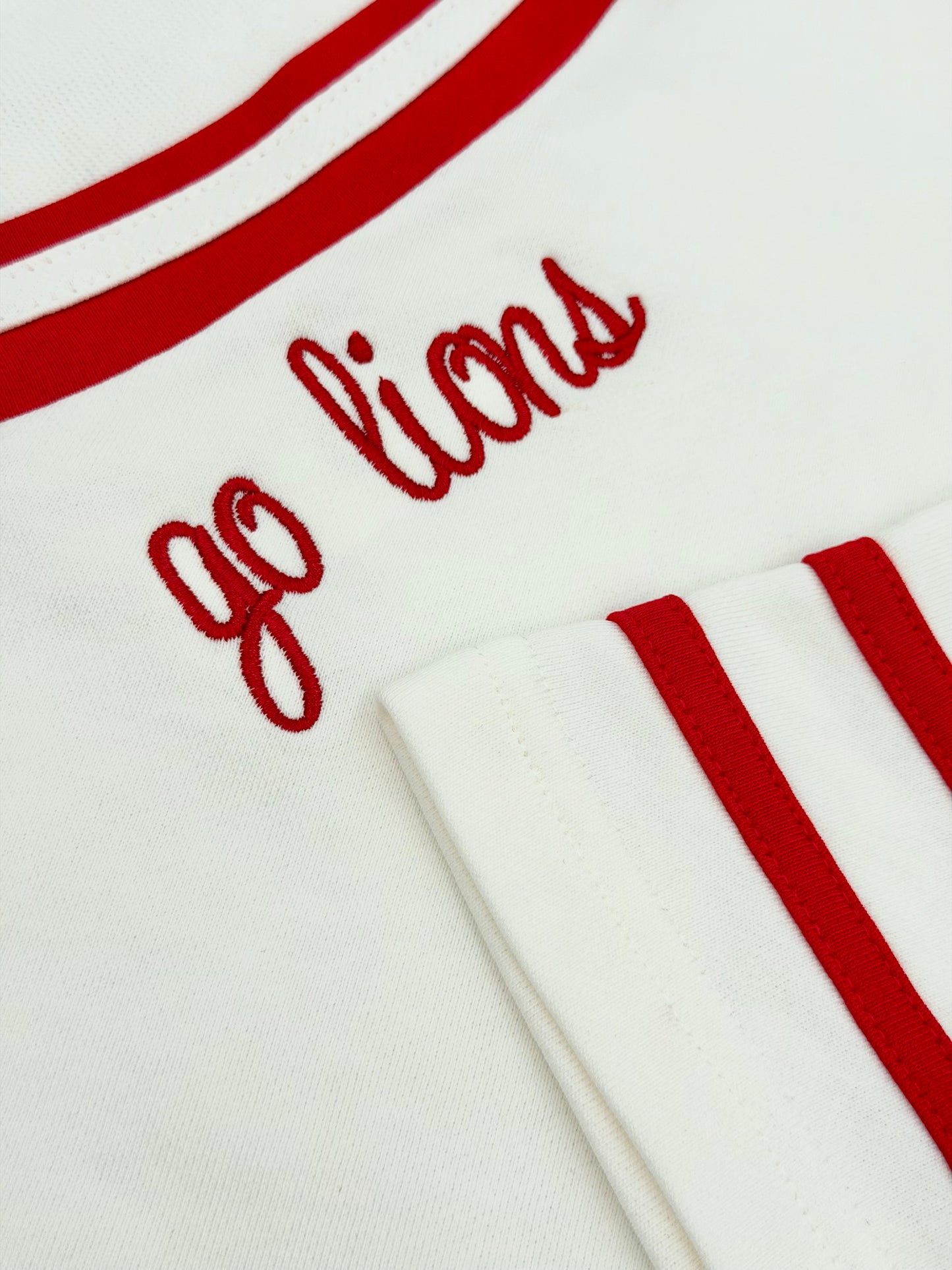 Ladies Varsity Stripe V-Neck