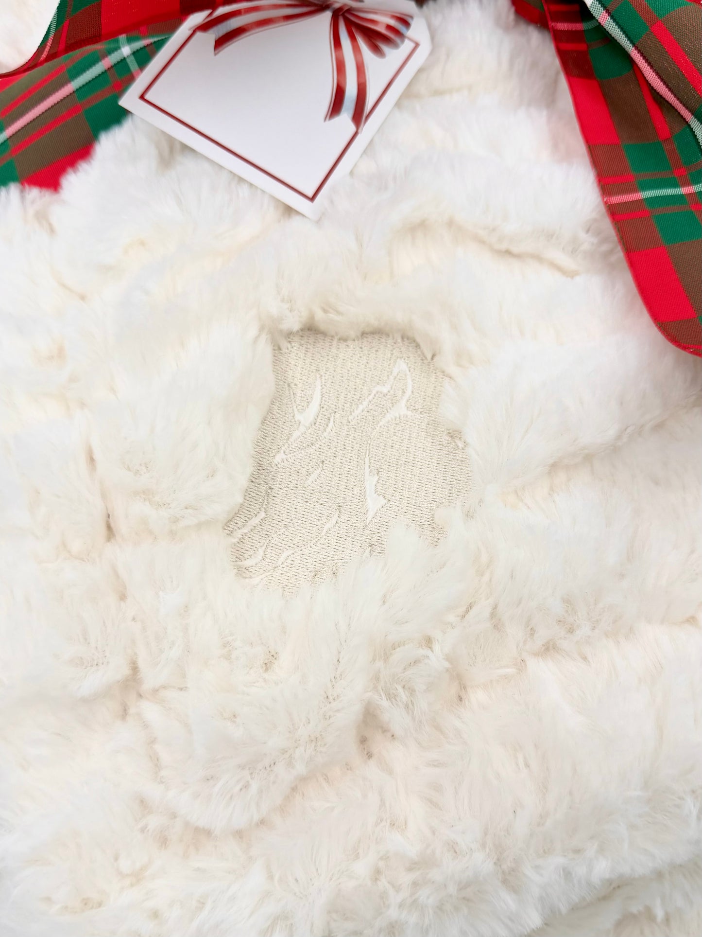 Ruched Faux Fur Blanket