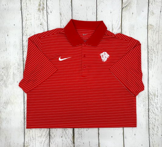 Nike Red Stadium Stripe Polo