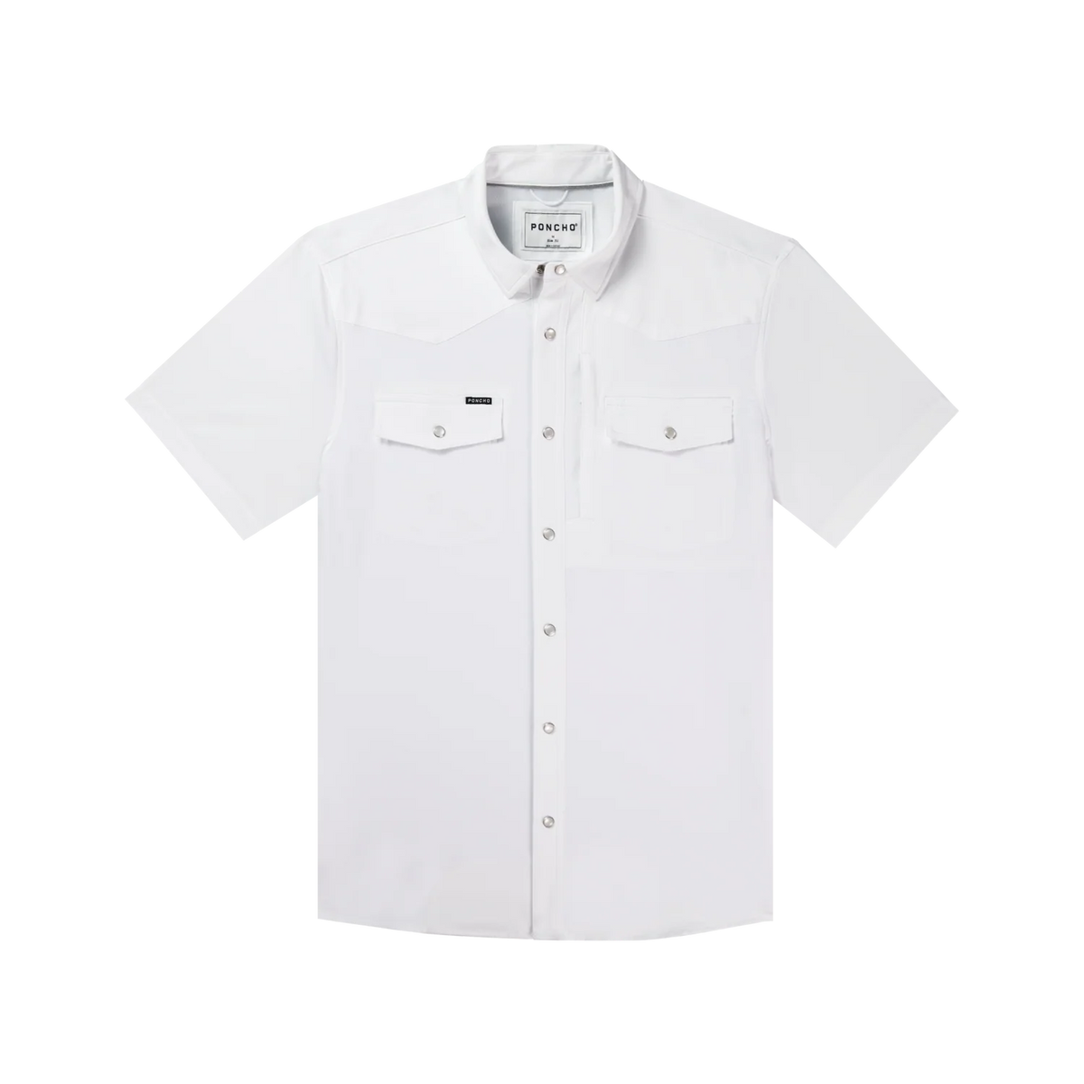 Poncho Western SS Shirt- White