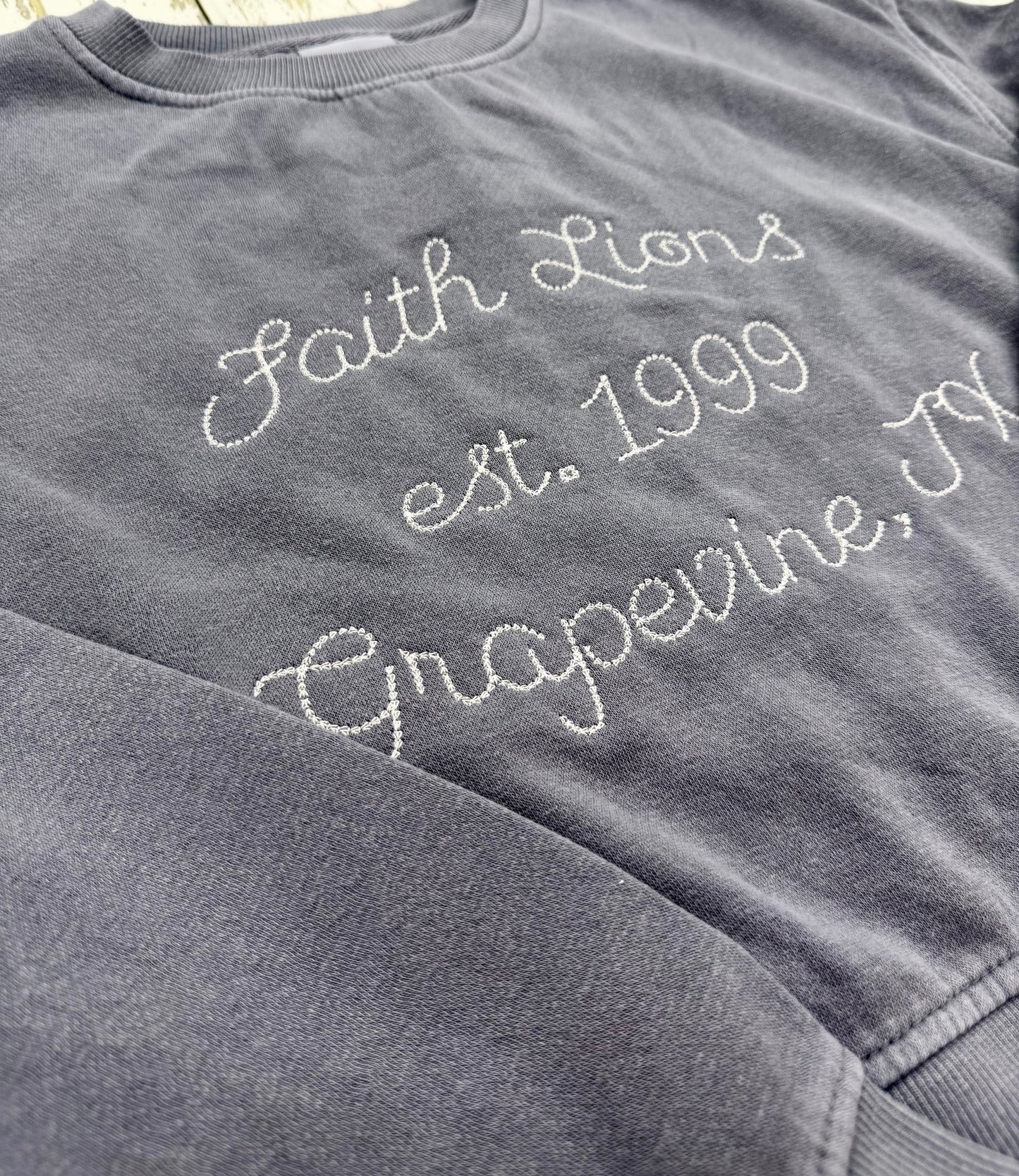 Chicka-d Malibu Embroidered Crew