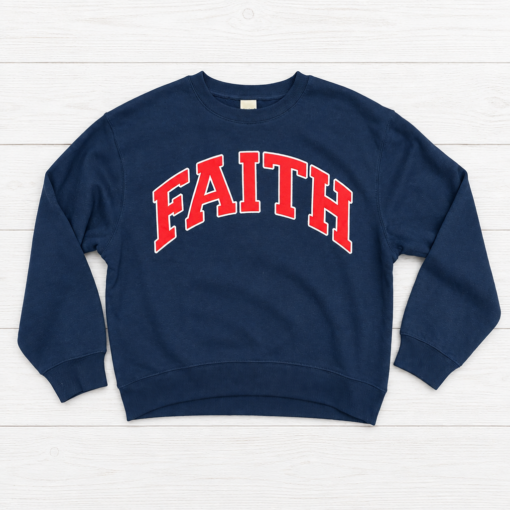Chicka-d Uniform FAITH Crew Navy