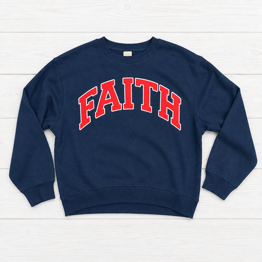 Chicka-d Uniform FAITH Crew Navy
