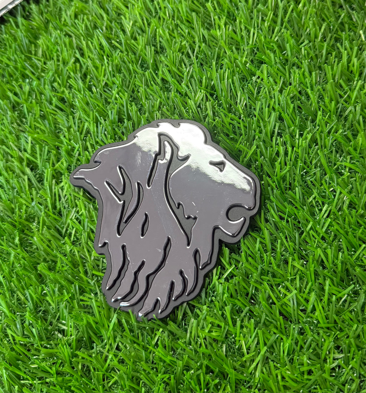 Chrome Lion Car Emblem