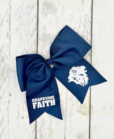 Navy Bow with Tails