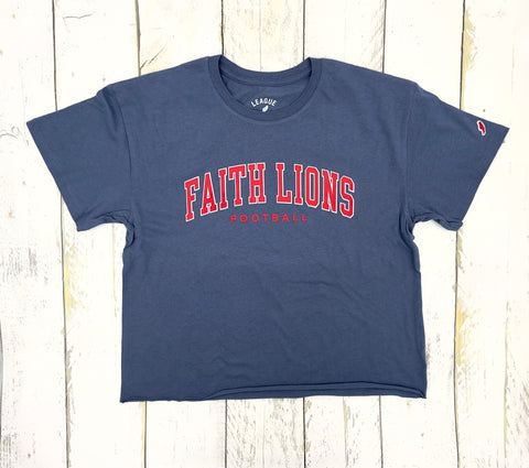 Faith Lions Crop Tee