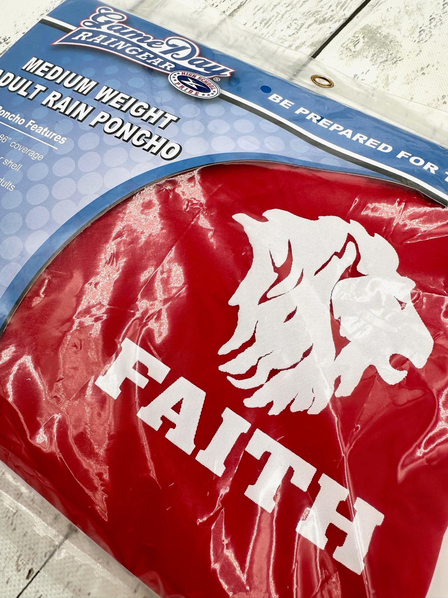 Hooded Game Day Poncho