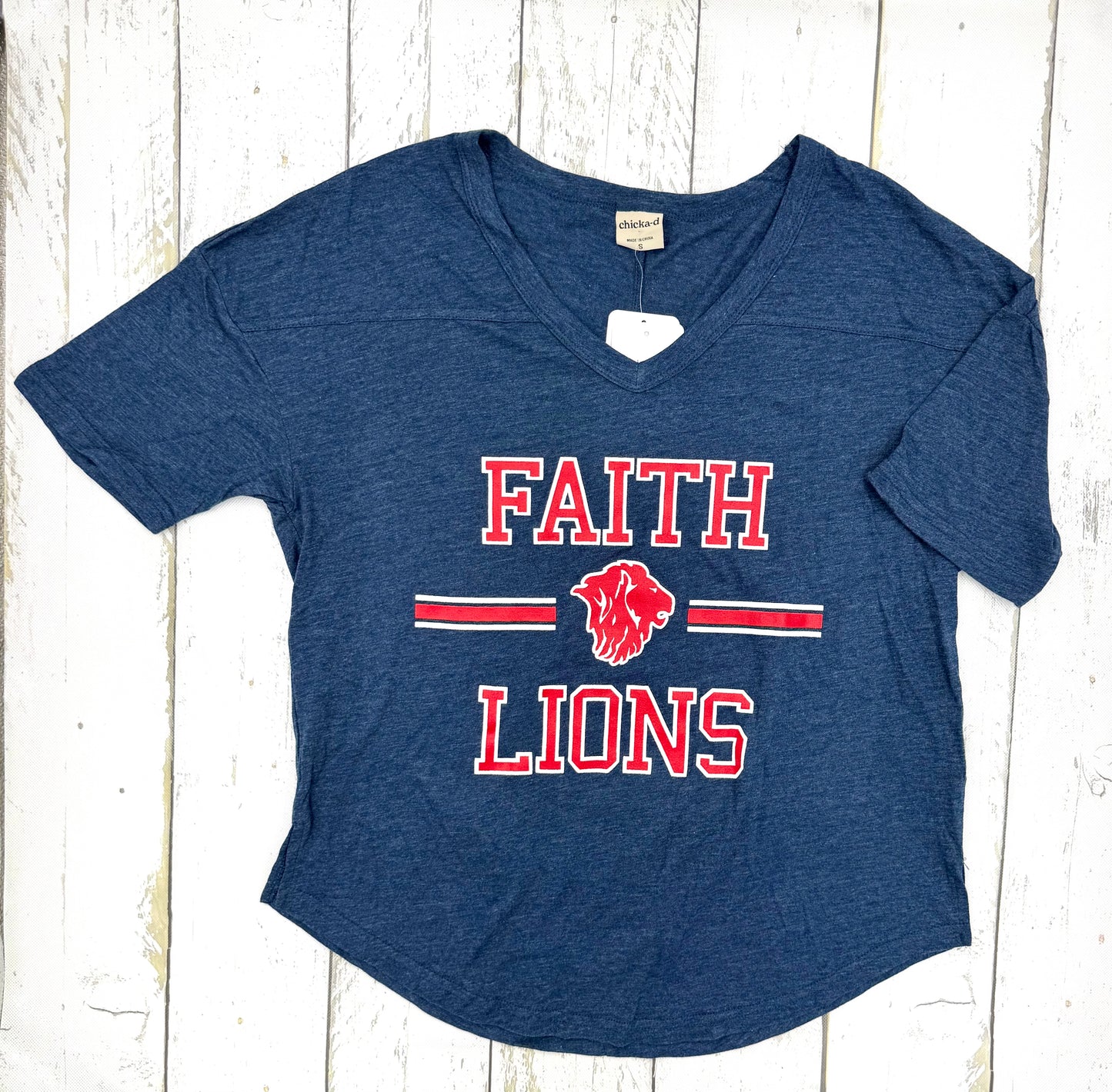 Chicka-d V-Neck Faith T-Shirt