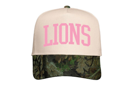 Lions Canvas Camo Hat