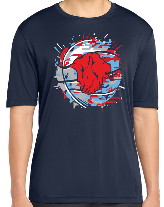 Youth Abstract Basketball T-Shirt