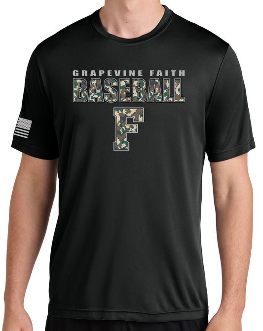 Baseball Camo Sport-Tek Moisture Wick Tee- Youth & Adult