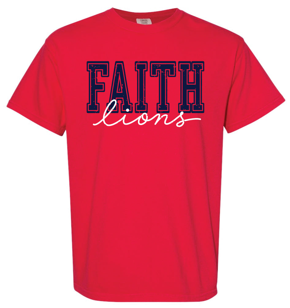 Faith Go big Red Tee