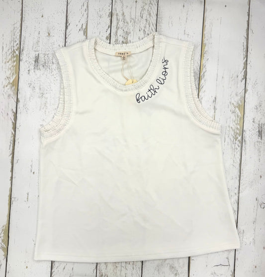 White Smock Edge Tank
