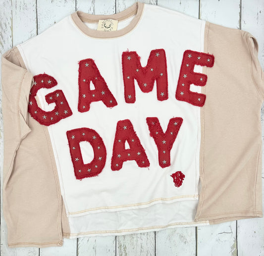 Game Day Embroidered Top
