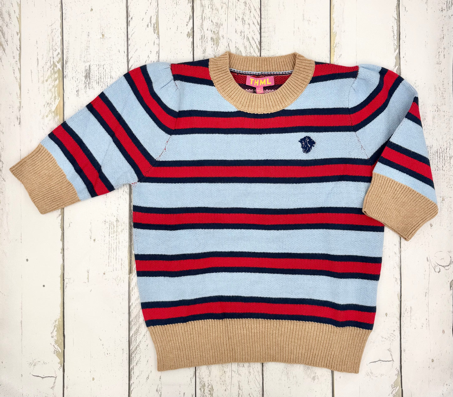 Striped Crew Sweater