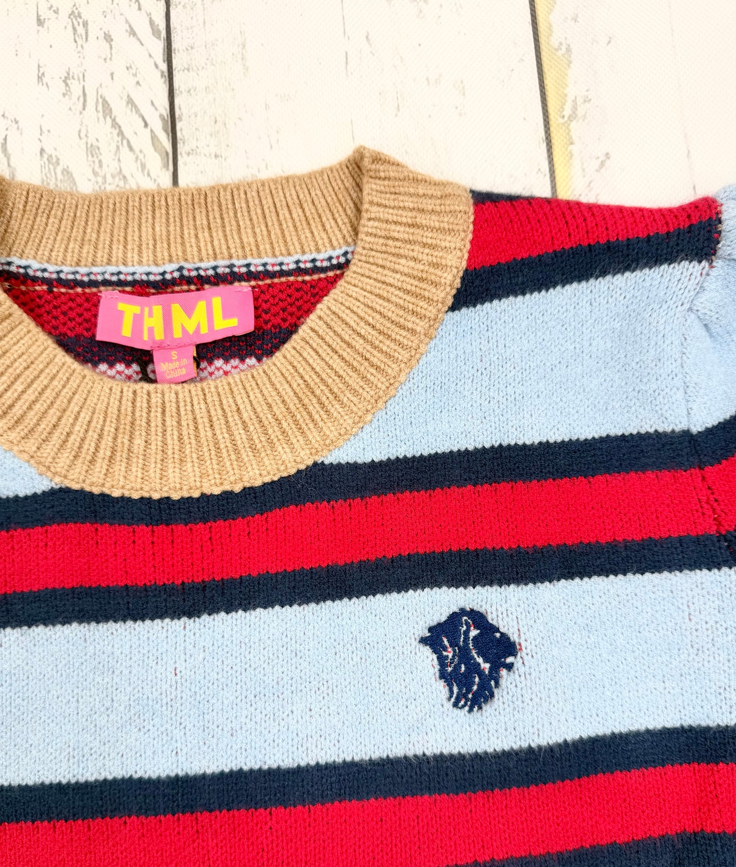 Striped Crew Sweater