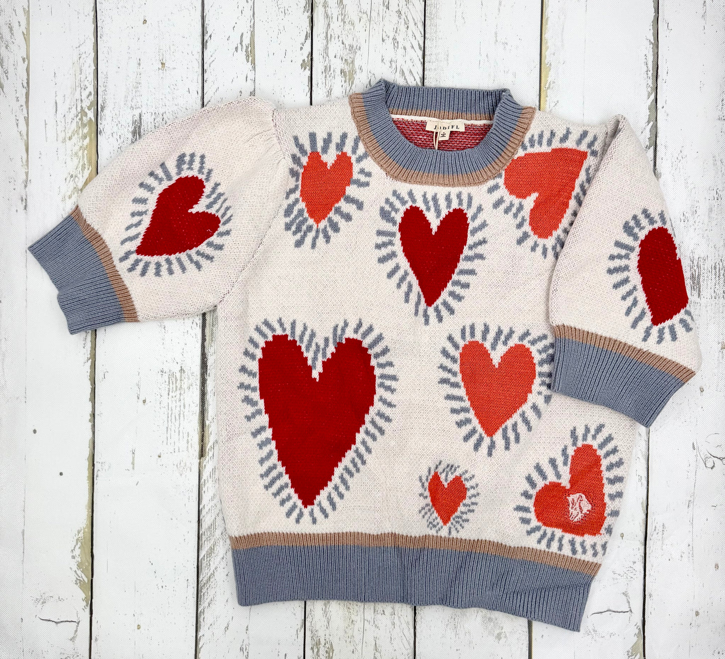 Sweetheart Short Sleeve Sweater