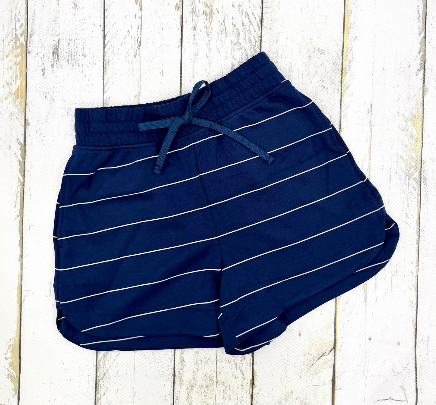 Navy Striped Faith Short Set