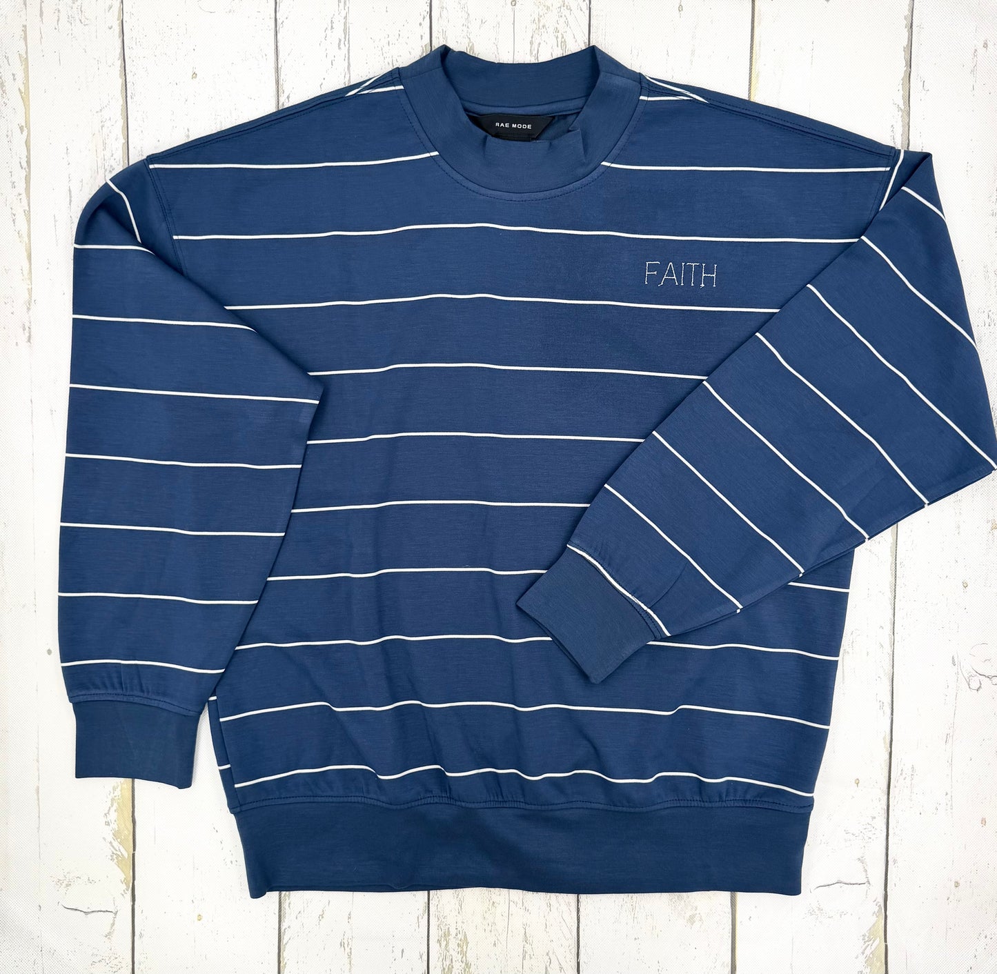 Navy Striped Faith Short Set