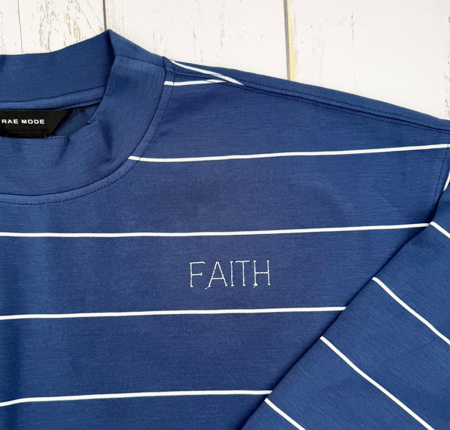 Navy Striped Faith Short Set