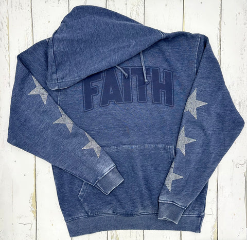 Navy Rhinestone Chicka-d Hoodie