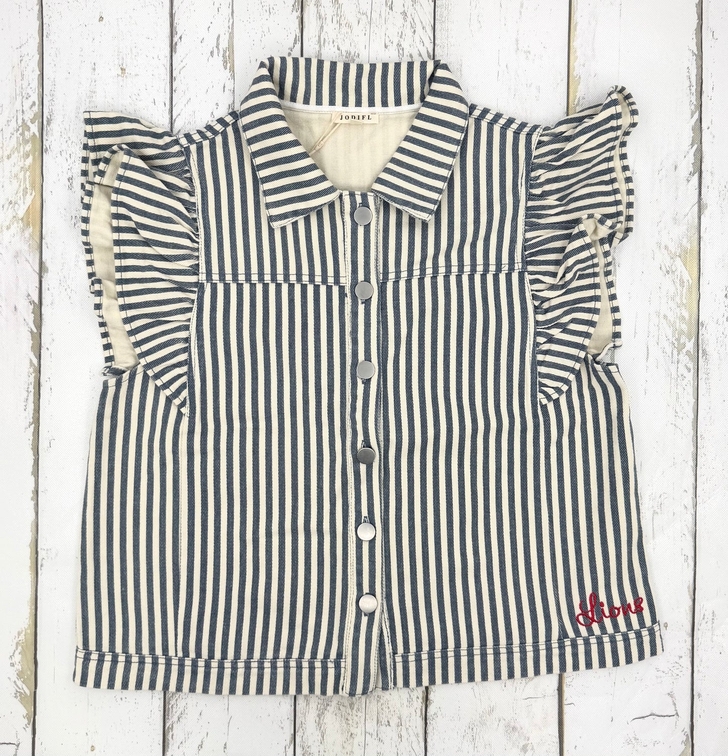 Denim Stripe Top