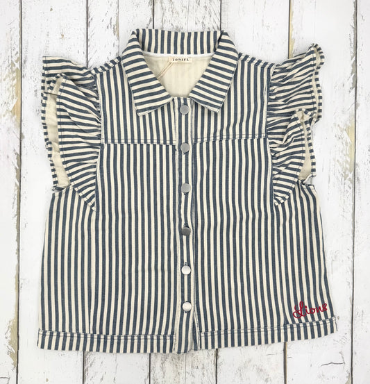 Denim Stripe Top