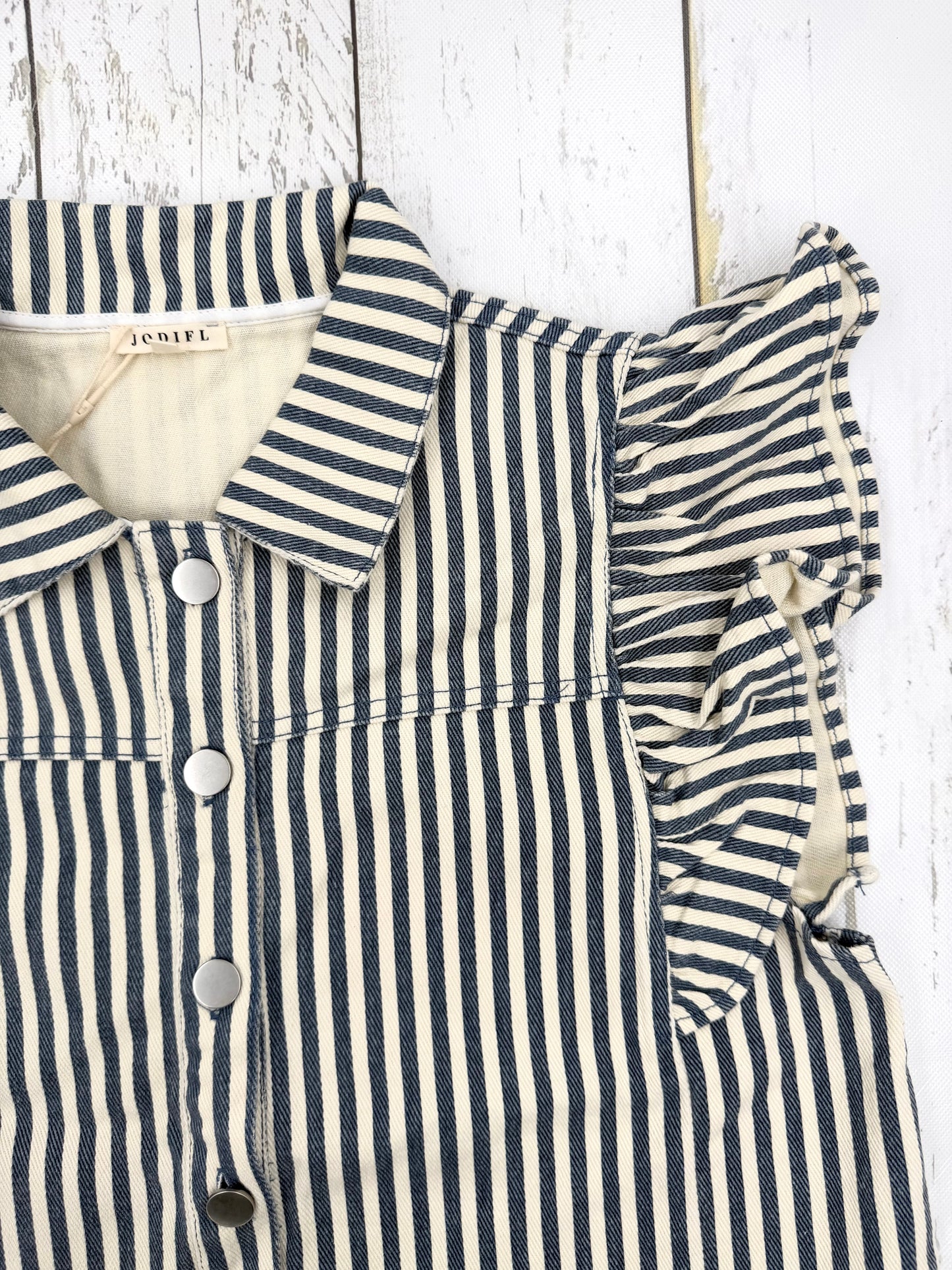 Denim Stripe Top