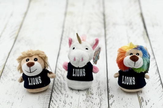 Assorted Plushies with Customized LIONS Shirt