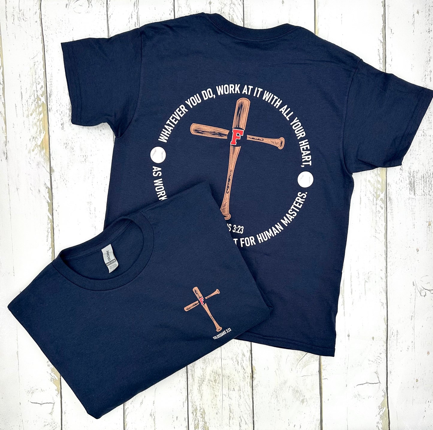 Colossians 3:23 Baseball Tee Youth/Adult