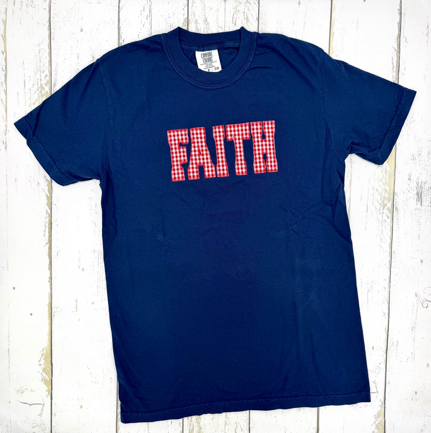 Faith Lions Red Gingham T-Shirt