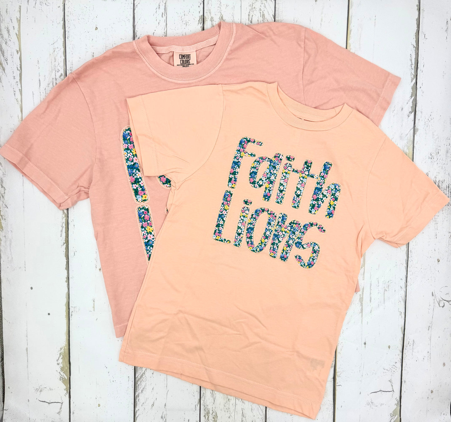 Faith Lions Floral T-Shirt