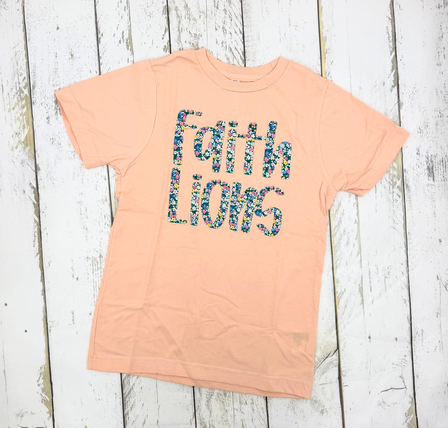 Faith Lions Floral T-Shirt