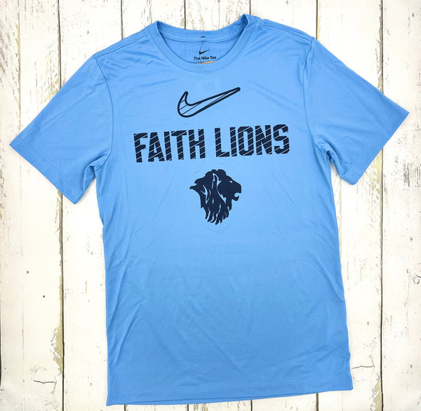 Faith Lions Strike Out Nike Tee