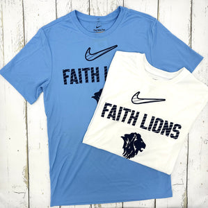 Faith Lions Strike Out Nike Tee