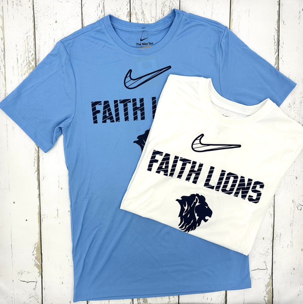 Faith Lions Strike Out Nike Tee
