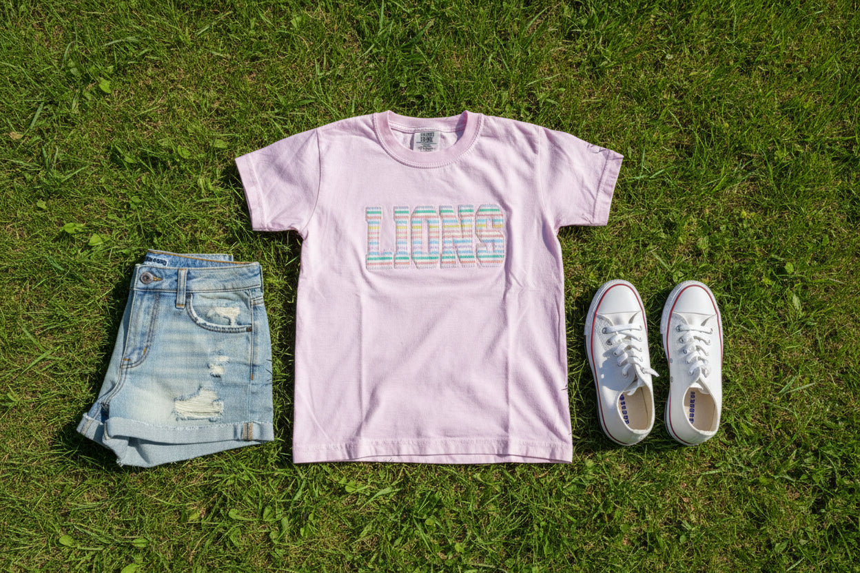 Rainbow Seersucker T-Shirt