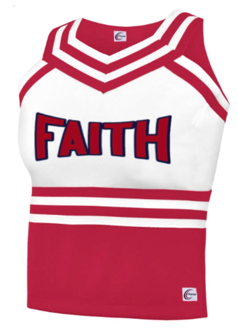 Youth Cheer Chasse Classic Sweetheart Shell Top - RED