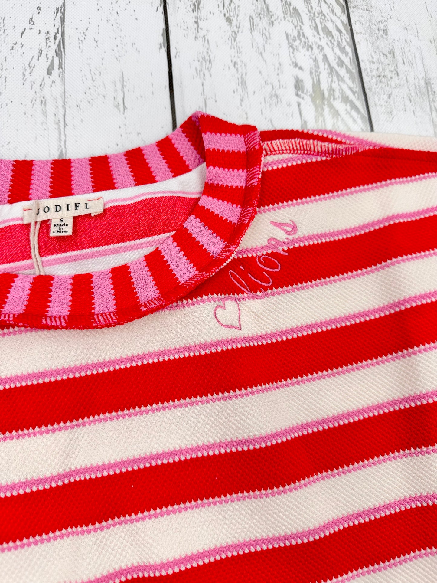 Women's Candy Stripe Knit Top
