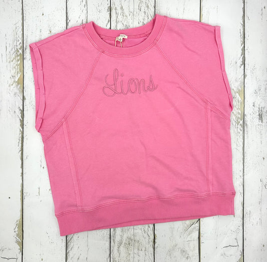 Pretty in Pink Lions Cap Sleeve