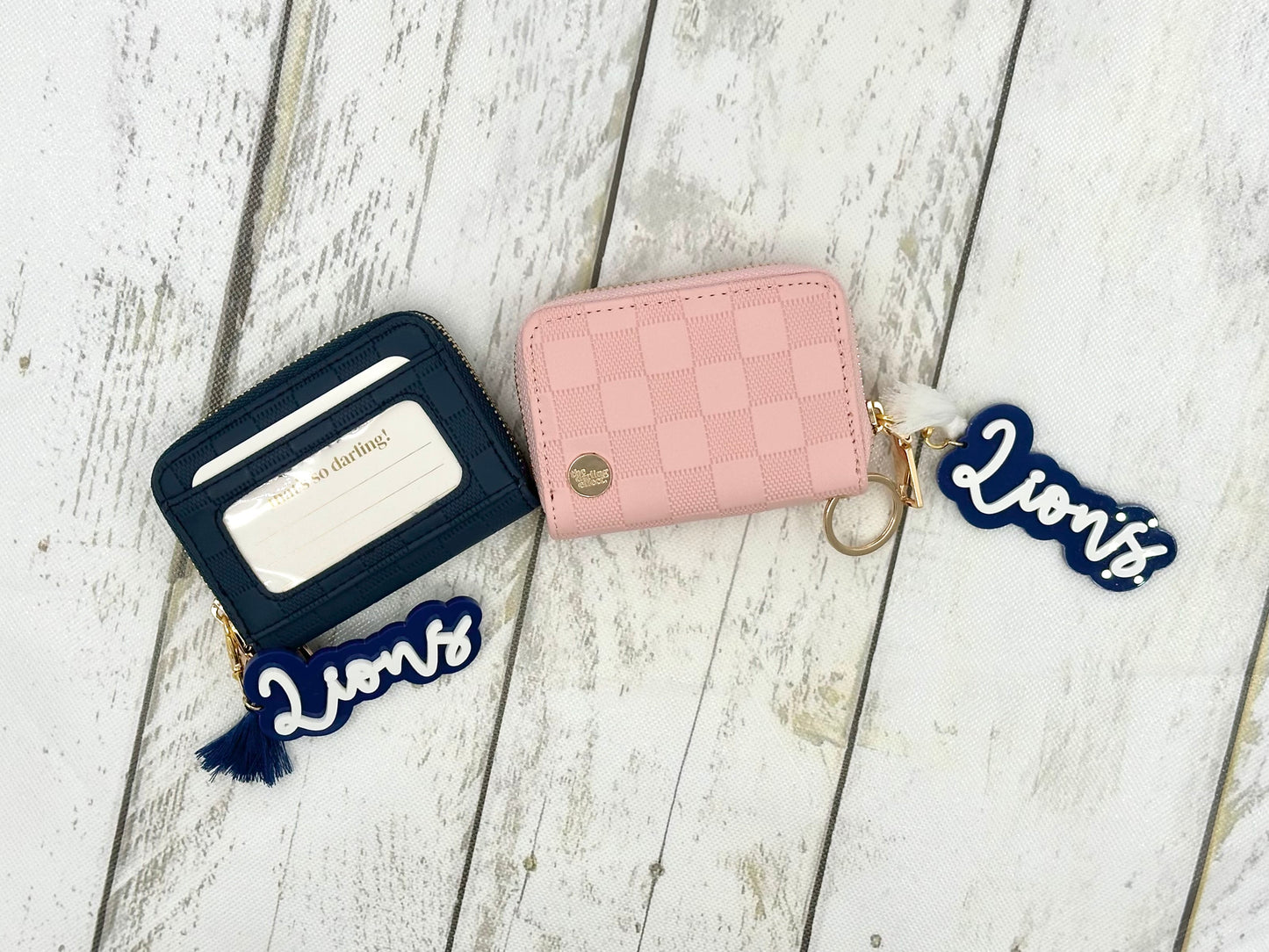 Check Design Zip Around Wallet