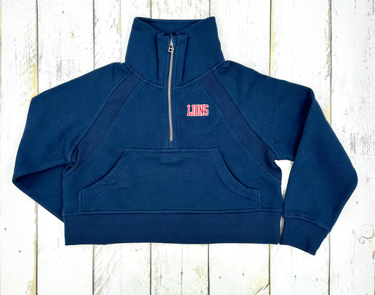 Youth Girls Navy 1/4 Zip