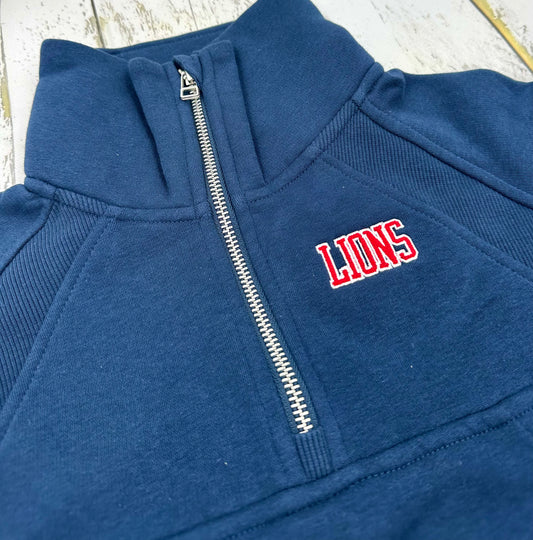 Youth Girls Navy 1/4 Zip