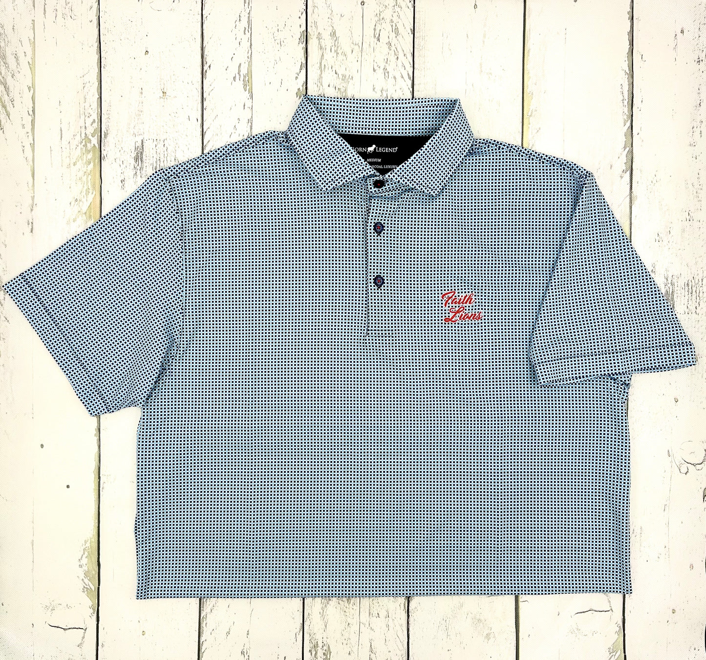 HL Gingham Polo (Faith Lions)